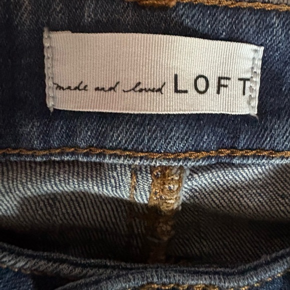 Loft women’s curvy high waist skinny denim jeans size 26 / 2 preloved - Picture 3 of 6